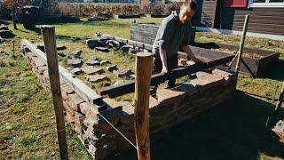 EP01 - The Greenhouse Build - Laying the Foundation and Cutting Wood.