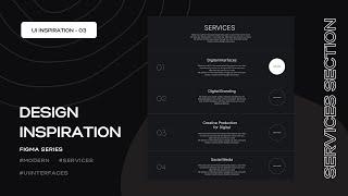 UI Design Inspiration | Daily UI Challenge | Modern UI Service Section | Day 03