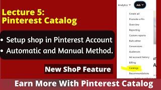 Pinterest Catalog | How to Create Automatic Pinterest Catalog | Create Pinterest Catalog Manually