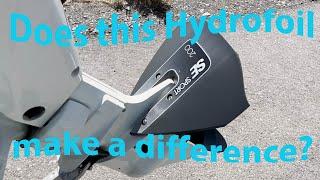 Testing the new Hydrofoil to see what it does to my boat