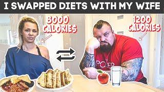 Strongman swaps diet with wife for a day | Ft Eddie Hall