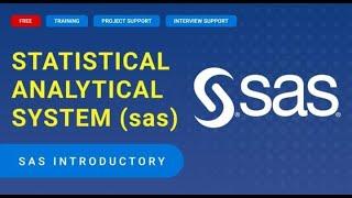 SAS introductory overview session - Free Training and Job Placement