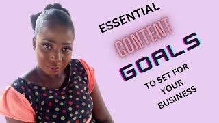 Essential Content Goal To Set Before You Create Content For Your Page