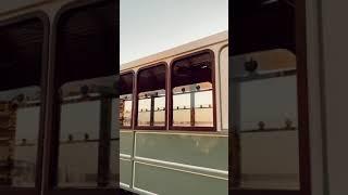 Dubai Tour Travel # Panning Shot of a Tram by the Seaside in Turkey