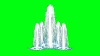 Green screen water fountain video || pani ka jharna || Green screen templates ||