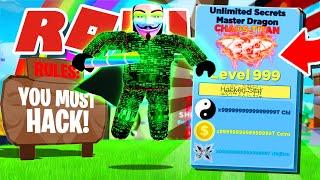 I Found a HACKER ONLY Server In Roblox Ninja Legends!! *Free Stat Glitched Pets*