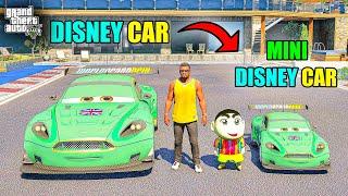 Franklin Disney Car VS Shinchan Mini Disney Car in GTA 5 || JNK GAMER