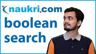 Boolean Search in Naukri