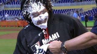 LAD@MIA: Urena on dominant performance, gets pied