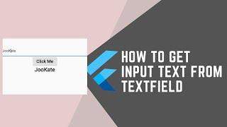 HOW TO GET INPUT FROM TEXTFIELD AND DISPLAY IT IN FLUTTER APP DEVELOPMENT || FLUTTER WITH JOOKATE