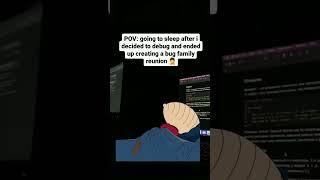 Going to sleep after fixing a bug #shorts #programmingmemes  #funny #comedy #thefamilyguy