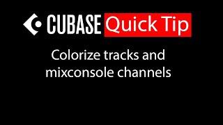 038  Cubase quick tip - Colorize tracks and mixconsole channels