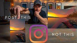 How to post Landscape Photos on INSTAGRAM for Maximum Engagement - With Lightroom Export Settings