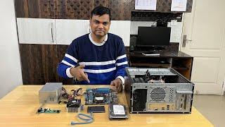 (Hindi) PC parts explained for beginners | PCI Slots explained in Hindi | CPU, RAM, Graphics Card