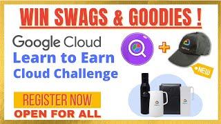 Qwiklabs: Learn to Earn Cloud Challenge | Google Cloud FREE SWAGS & GOODIES #FreeSwags #GoogleCloud