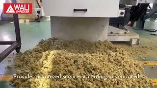 Single shaft shredder machine rock wool recycling
