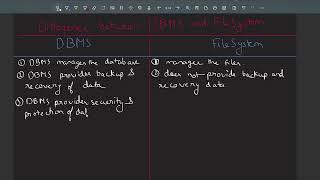 File System vs DBMS | Difference between File System and DBMS | DBMS Tutorial for Beginners Part 9