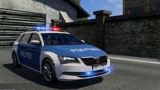 POLICE PATROL on CD road | TruckersMP Game moderation