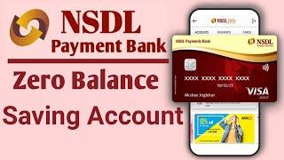 NSDL payment Bank (digital savings account) how to open an account creating process Bengali Video