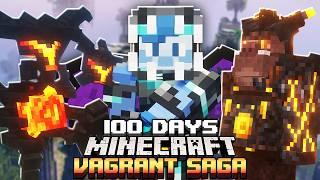 I Survived 100 Days in the VAGRANT SAGA RPG in Minecraft