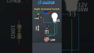 Night Activated Switch Using LDR #electrical #electronicproject