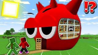 JJ and MIKEY but How to BUILD HOUSE INSDE SPRUNKI CHALLENGE in Minecraft / Maizen animation