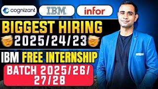 Cognizant , Infor & IBM Finally Hiring | Biggest Opportunity | Batch 2025/24/23