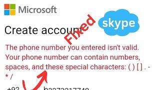 Fix This phone number you entered isn't valid 2023|Your phone number can contain numbers and space !