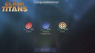 HOW TO GET FREE 50,000 COINS, 5,000 GEMS, 2 LACK ARCANA IN CLASH OF TITANS | 100% EVERYONE WILL GET