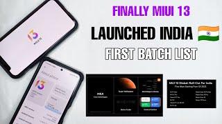 FINALLY  MIUI 13 INDIA HERE | FIRST BATCH UPDATE LIST | NEW CONTROL CENTER