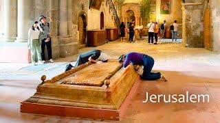 Jerusalem: Christian Quarter  Stone of Unction  Calvary  Tomb of Jesus.