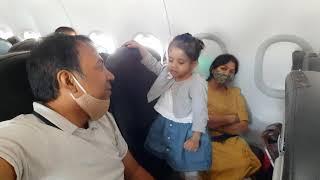 Vaishnavi in Flight..first time