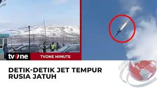 Jet Tempur Rusia Jatuh Usai Terbakar di Udara | tvOne Minute