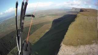 Paragliding Ben Bulben, Ireland, November 2011