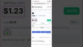 Monitor XRP's Price on CoinMarketCap.com
