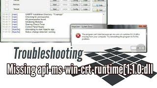 Win CRT XAMPP problem solving