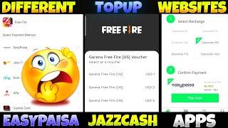 New Topup Website Free Fire | Easypaisa & JazzCash Back On Topup Website | Cheapest Diamonds FF