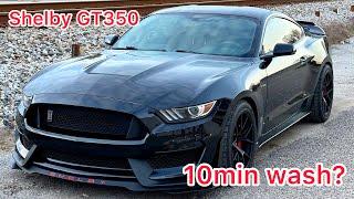 How to keep your car POLLEN free!? 10min wash// Shelby GT350