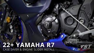 How to install a Womet-Tech Case Saver & Engine Slider on a 2022+ Yamaha R7 by TST Industries