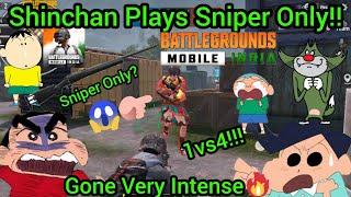 Shinchan Plays BGMISniper And Shotgun Only!! (tdm) Gone Very Intense Must Watch