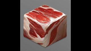 Material Cube - Raw Meat