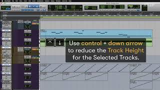 Pro Tools Tech Tips — Track Height Keyboard Shortcuts