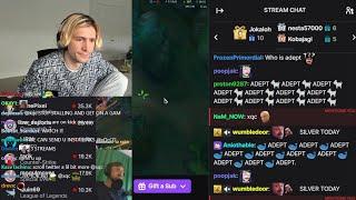 xQc reads Forsen's Chat...