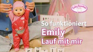 Baby Annabell Emily Lauf mit mir  Lauflernpuppe mit Krabbelfunktion und Sound | Baby Annabell