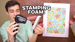 How To Use Simon Hurley create. Stamping Foam!