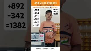 Finger Abacus Amazing Video | Saksham Abacus Academy  #learn #maths #best #study #skills #shorts