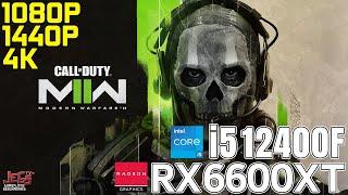 Call of Duty: Modern Warfare 2 | i5 12400F + RX 6600 XT | 1080p, 1440p, 4K benchmarks!