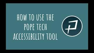 Tip of the Week: How to Use the Pope Tech Accessibility Tool