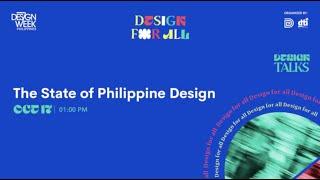 The State of Philippine Design