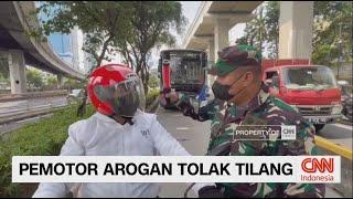 Pemotor Arogan Tolak Tilang